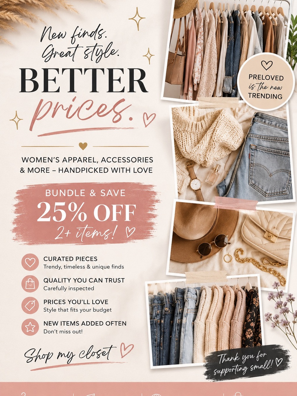 ✨ Welcome to My Closet | Bundle & Save 25% | New Items Added Daily